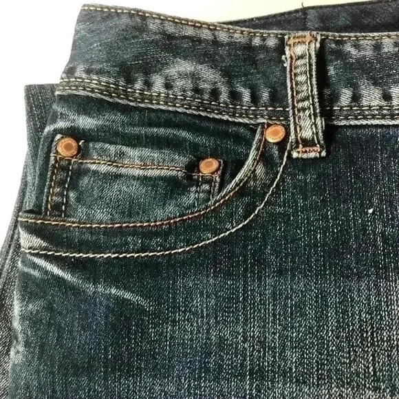 Maurices Women Straight Leg Blue Slight Stretch Denim Jeans  Size 15/16 Short - Picture 4 of 15